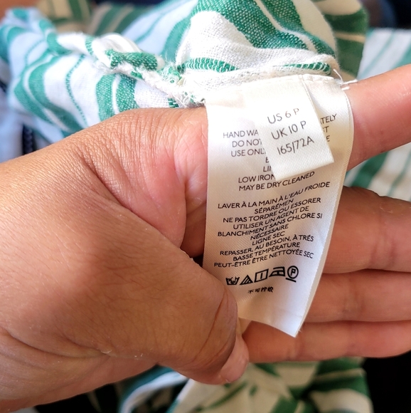 Anthropologie Maeve Franconia Striped Wrap Maxi Skirt Size 6P - Picture 6 of 8